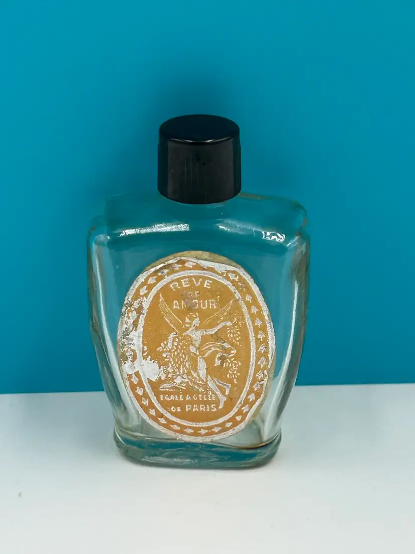 Vintage Reve amor empty perfume bottle, Paris