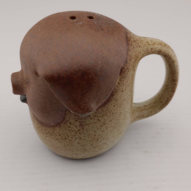 Vintage ceramic pig salt shaker