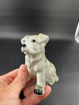 #D9 Vintage Ceramic Dog. 4” Tall