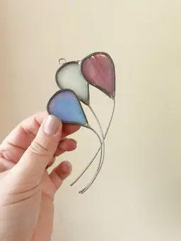 Vintage Stained Glass Balloon Window Sun Catcher