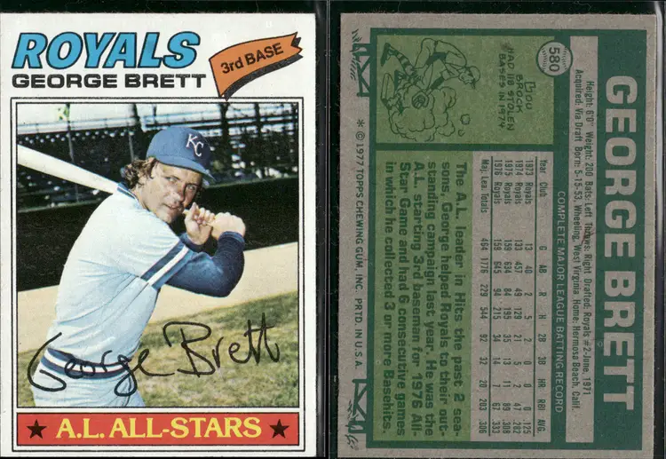 George Brett Vintage Lot of 19 Baseball Cards Kansas City Royals HOF CC17