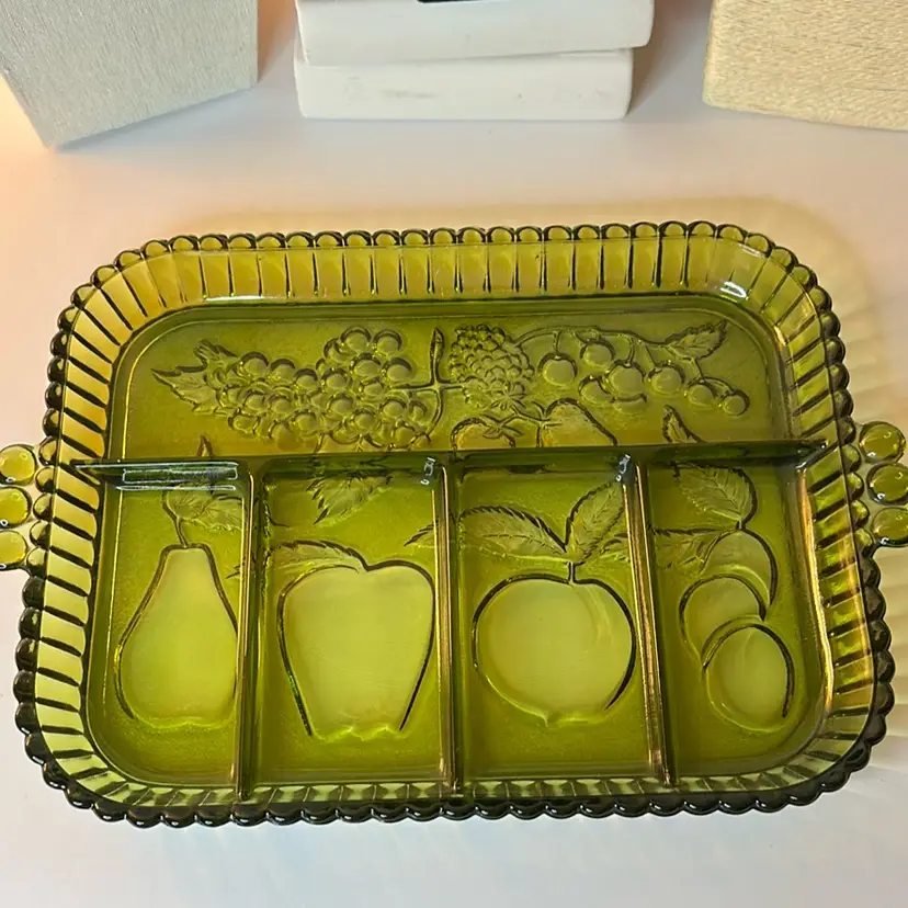 Indiana Glass Sectioned Serving Dish