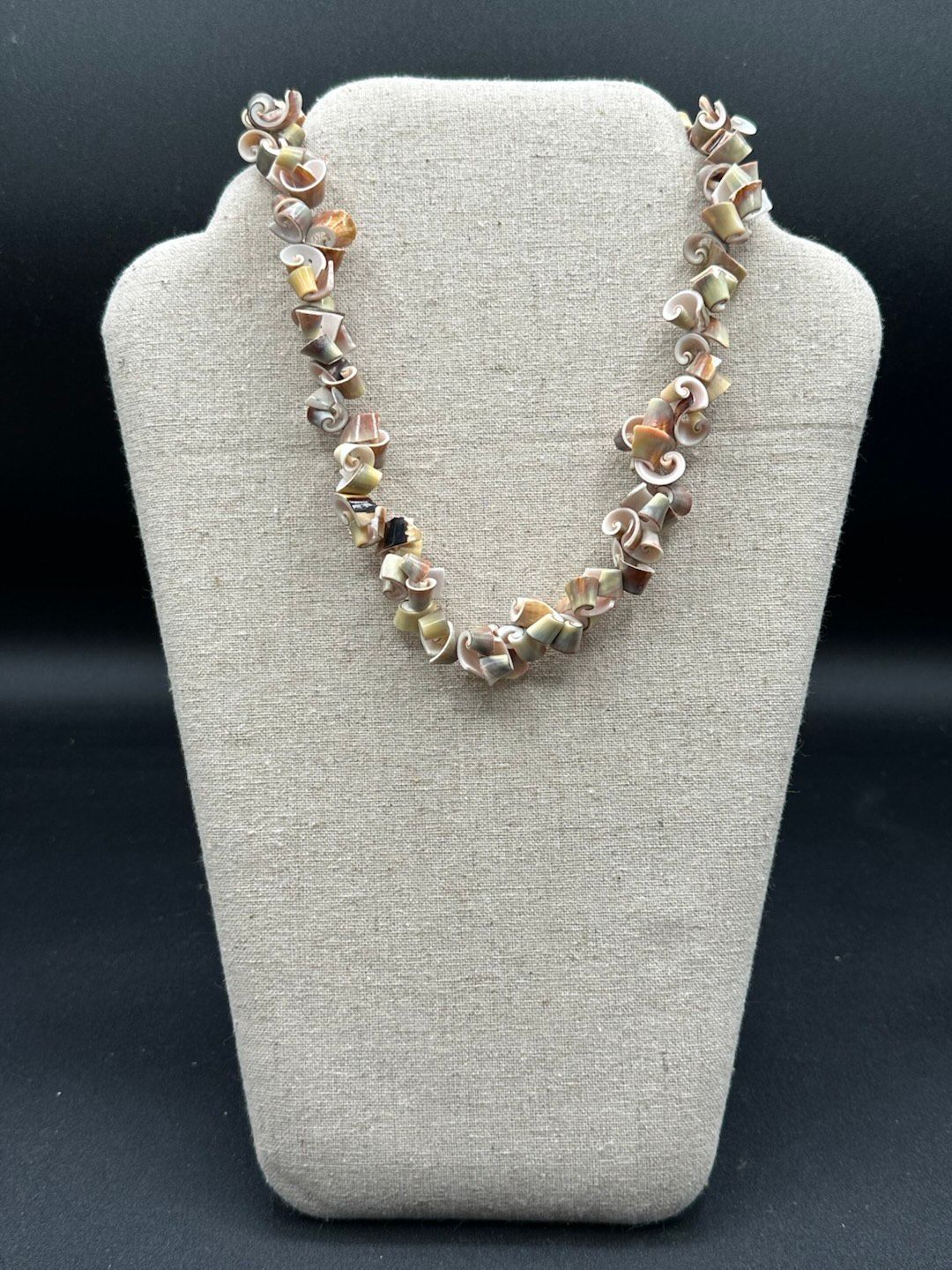 Niknax · Vintage 1970s Hawaiian Necklace Cone Shell Heishi Boho