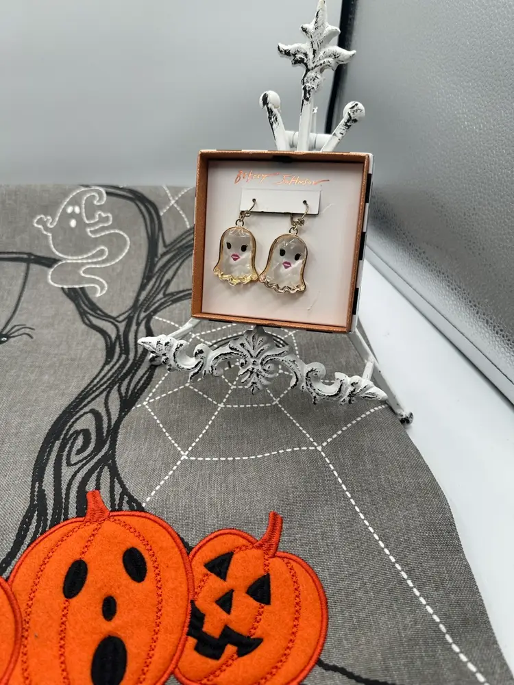 Betsey Johnson Halloween Ghost Earrings