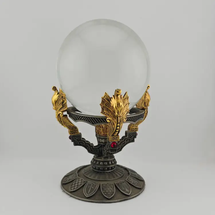 Franklin Mint Merlins Dragon Knight Crystal Ball 7.5'