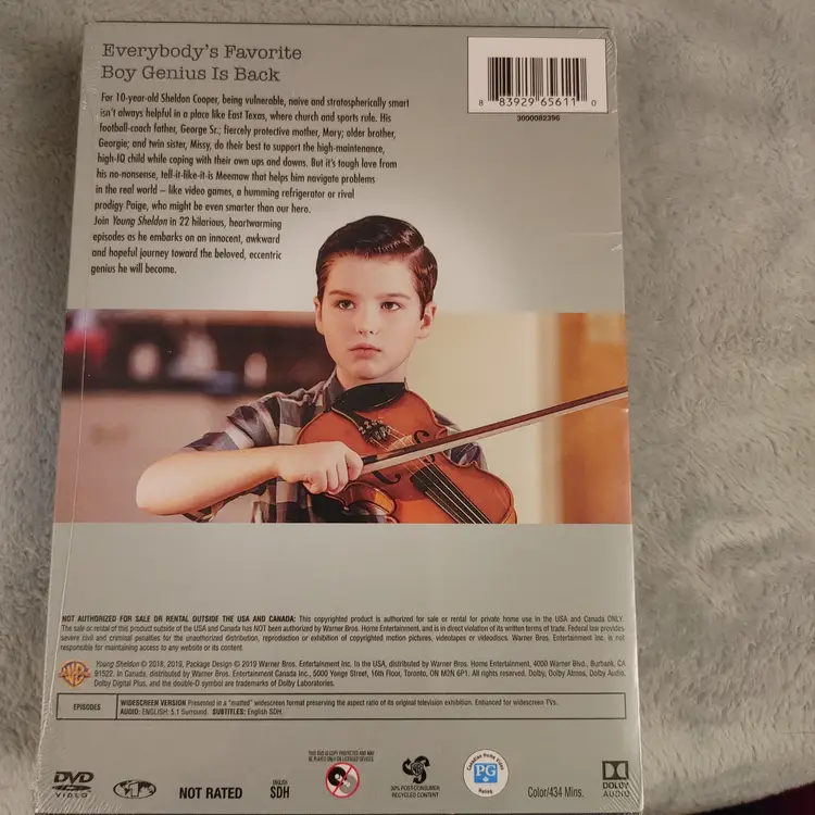 DVD. Young Sheldon. Season 2. Brand new. Unopened.