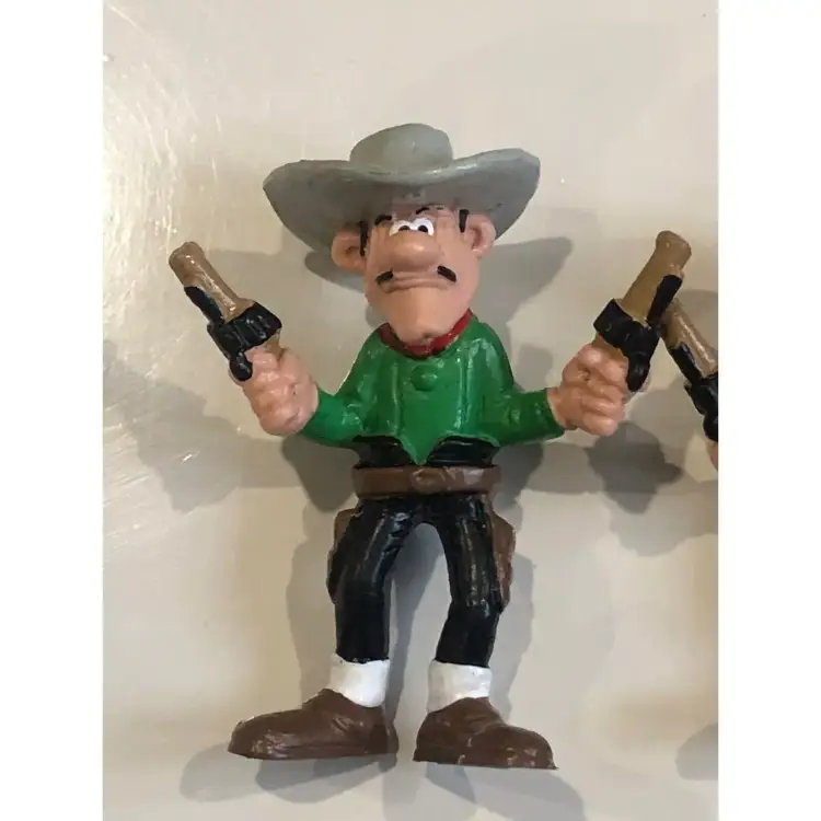 2 Lucky Luke Vintage Schleich Figurines Daltons 1984