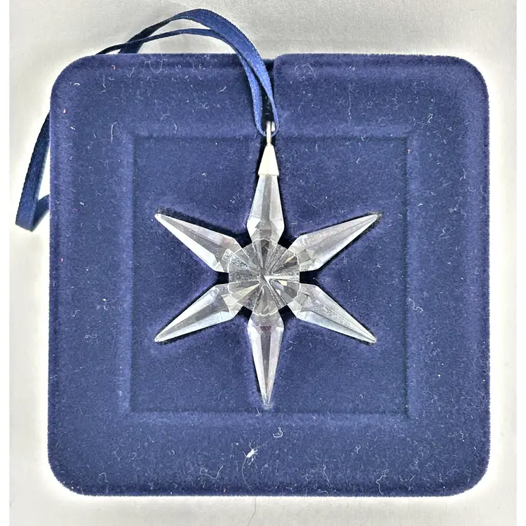 Swarovski Crystal Little Star Ornament 2003 Annual Box Holiday Decor Vintage