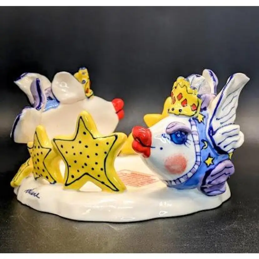 Diane Artware Fancy Fish Candle Holder
