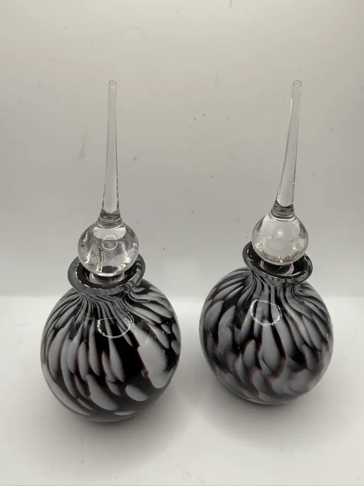 Glass Perfume Bottles W/ Glass Stoppers