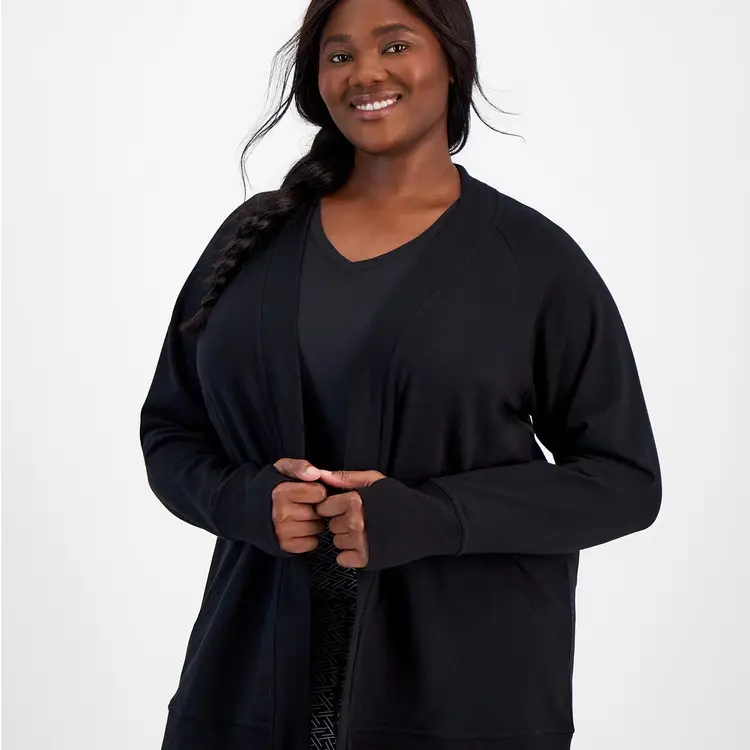 New Plus Size Comfort Cardigan, 1X Black New $39