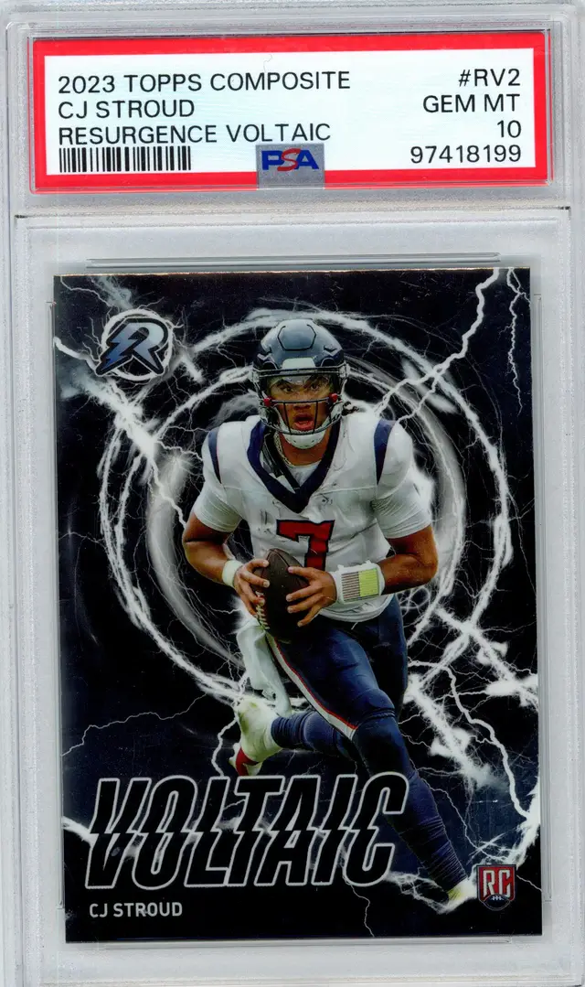 2023 Topps Composite CJ STROUD RC Rookie Resurgence Voltaic #RV2 TEXANS PSA 10 GEM MT