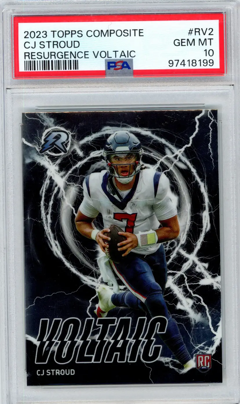 2023 Topps Composite CJ STROUD RC Rookie Resurgence Voltaic #RV2 TEXANS PSA 10 GEM MT