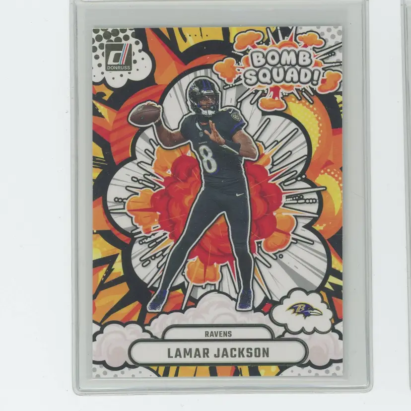 Football 2025 Donruss Bomb Squad Lamar Jackson #BS-LJN Baltimore Ravens
