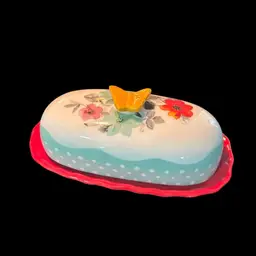 Pioneer Woman Flea Market Floral Butter Dish