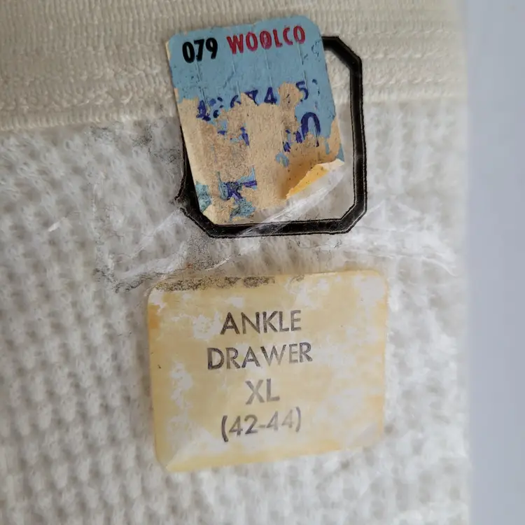 Vintage Deadstock Mohawk Cotton Thermal XL men long underwear ankle drawers