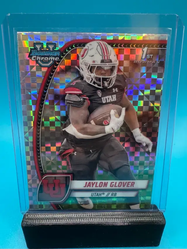 Jaylon Glover 1st Bowman Chrome U X-Fractor Utah Utes