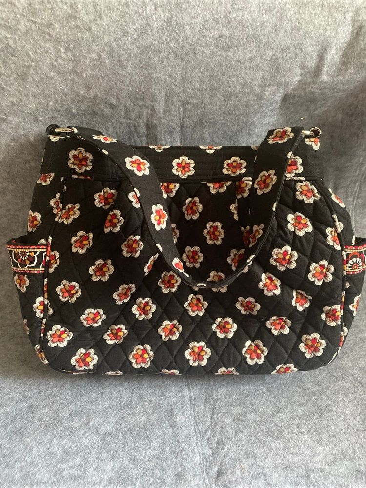 Vera Bradley Reversible Tote - Handbag - Purse - Pirouette Black/ Plaid