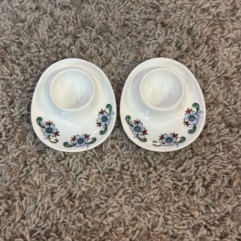 Set of Two Figgjo Valle Egg Cup: Vintage Norwegian Design by Rolf Frøyland