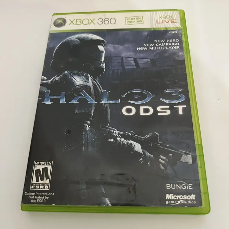 Halo 3 ODST (Microsoft Xbox 360 Video Game, 2013) W Case Tested