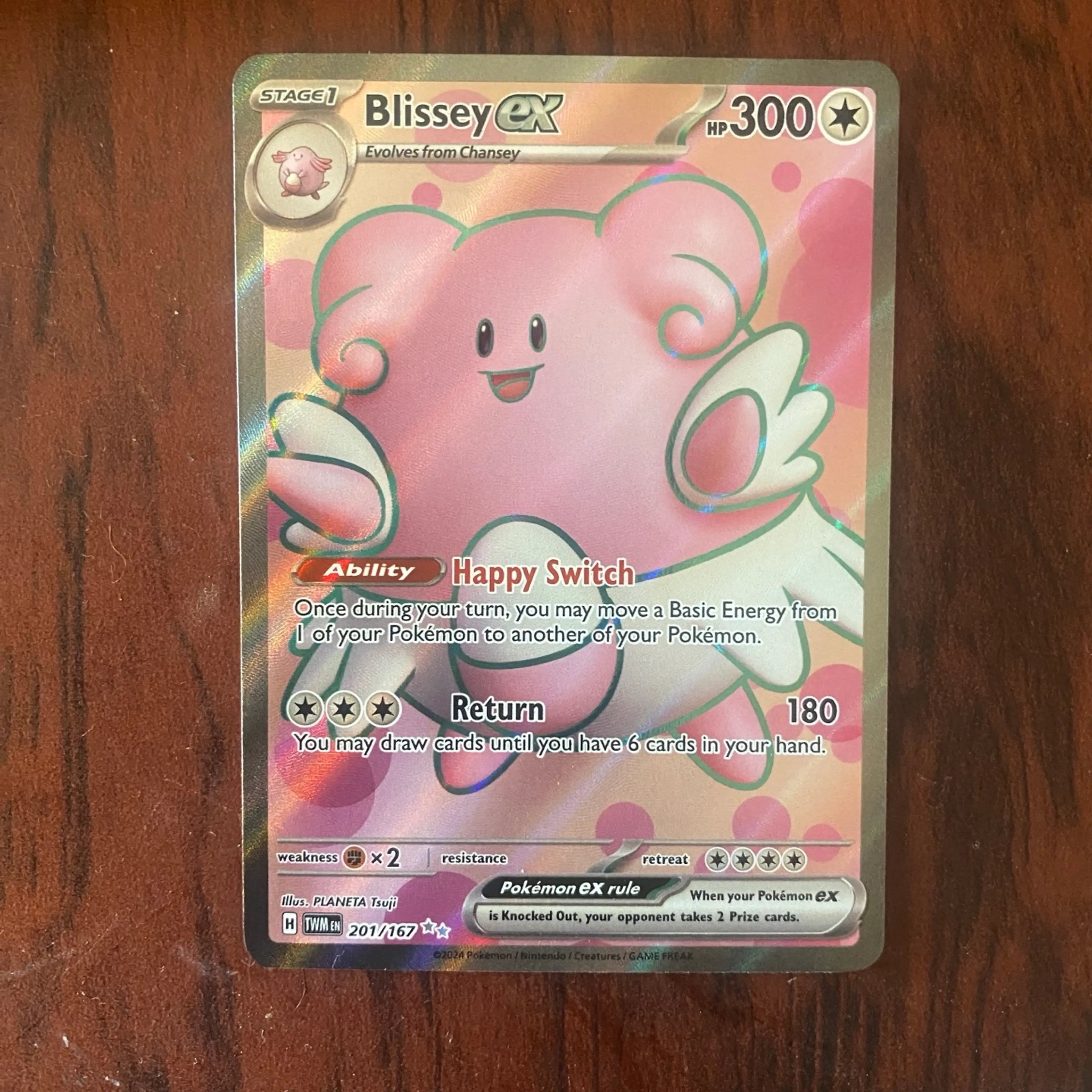 Pokémon TCG Twilight Masquerade Chansey ex 201/167