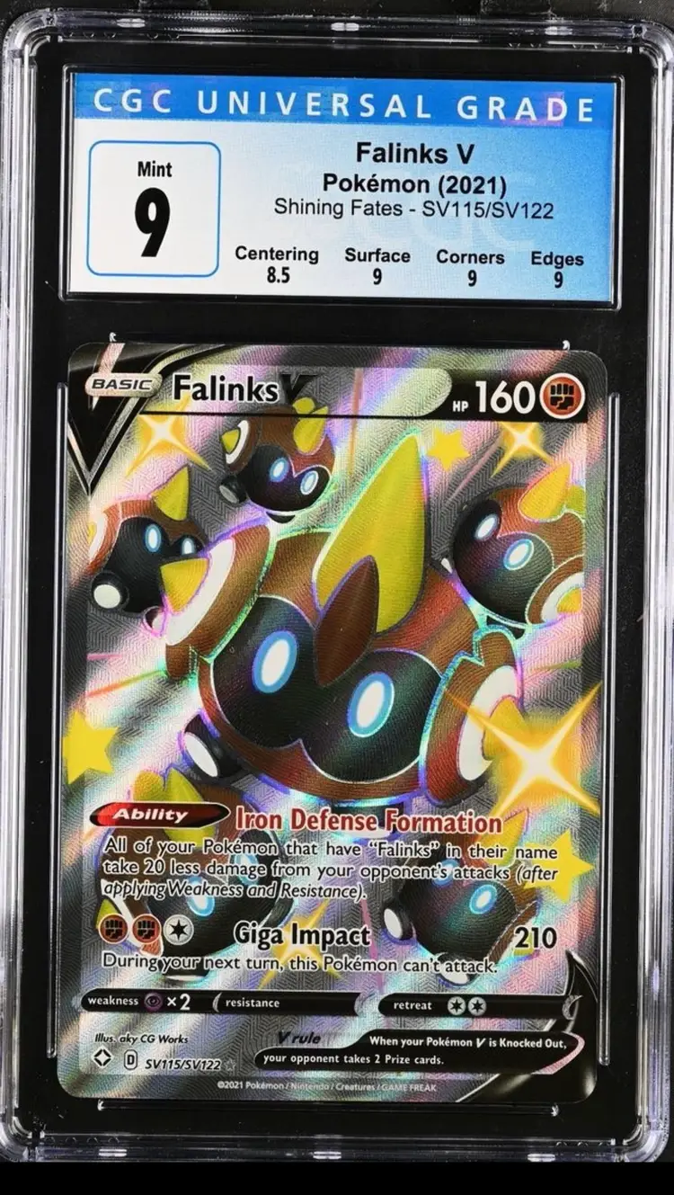 Falinks V SV115/SV122 Shining Fates: Shiny Vault Holo CGC 9 Pokemon