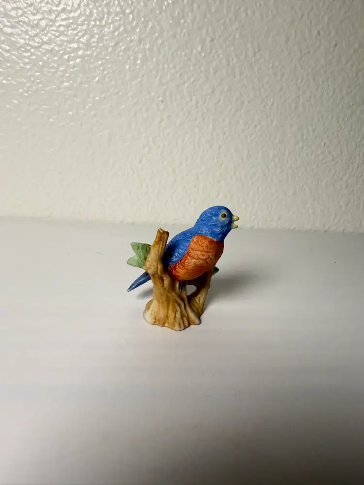 Vintage Hand Painted Eastern Bluebird