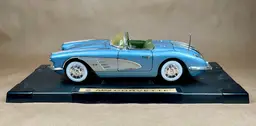 Hot Wheels Die Cast 58' Corvette , '32 Ford Hot Rod, Orange Saleen - 3 cars - Father's Day