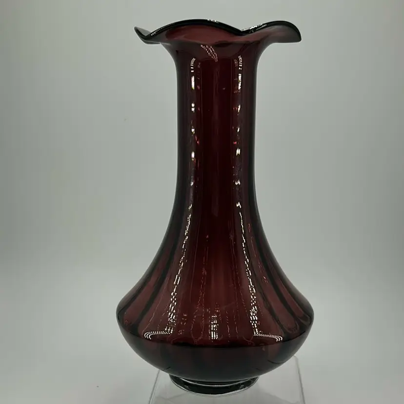 Amethyst, Purple Optic Vase