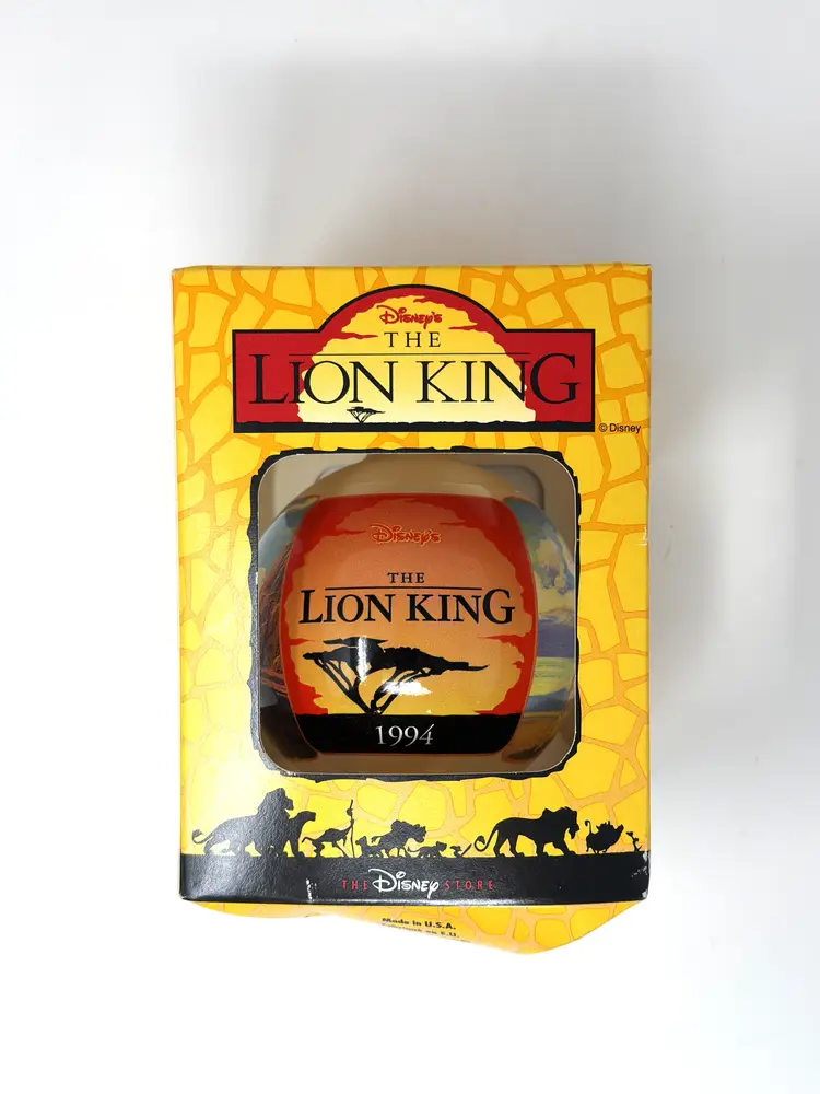 Lion King Glass Ornament 3.5” 1994 Disney Store Edition