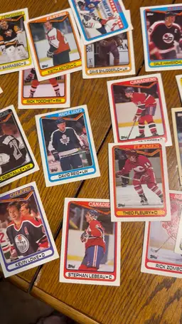 Over 40 Vintage Topps NHL hockey Cards