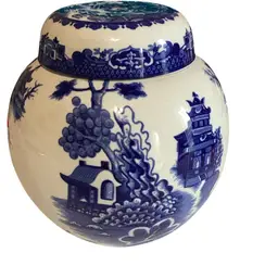 Willow  England Ginger Jar 6” T X 6” W