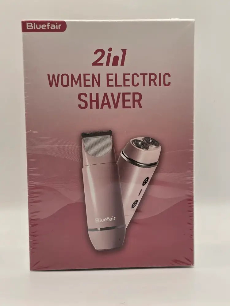 Bluefair 2-in-1 Women’s Electric Shaver & Bikini Trimmer – Dual Head, Waterproof