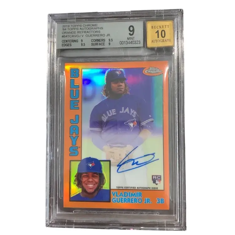 2019 Topps Chrome 84’ Topps Autograph Orange Refractor /25 Vladimir Guerrero Jr