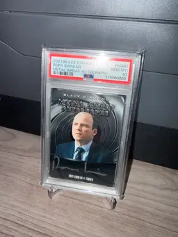 Rory Kinnear 2023 Black Diamond Metal Array Autograph PSA 10