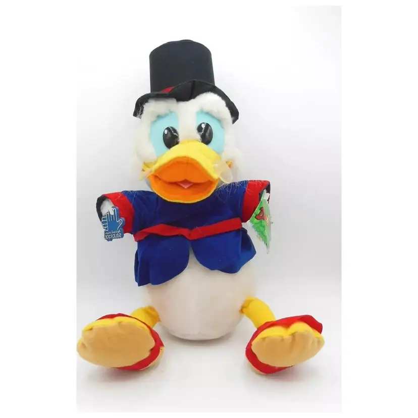 Vintage Disney Applause Ducktales Scrooge McDuck Plush Duck 14" w/Tags