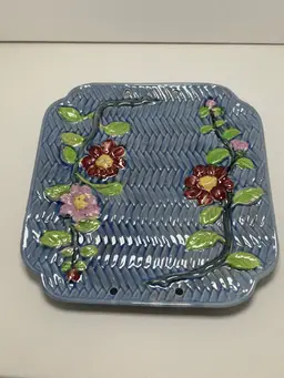 Majolica Square Wall Plate