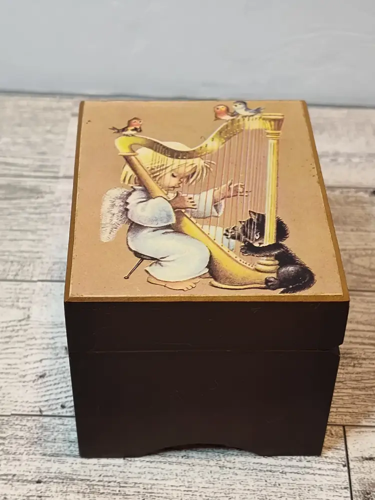 Hinged Wooden Music Box