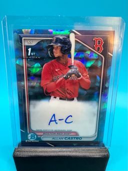 Allan Castro 1st Bowman Sapphire Auto Boston Red Sox