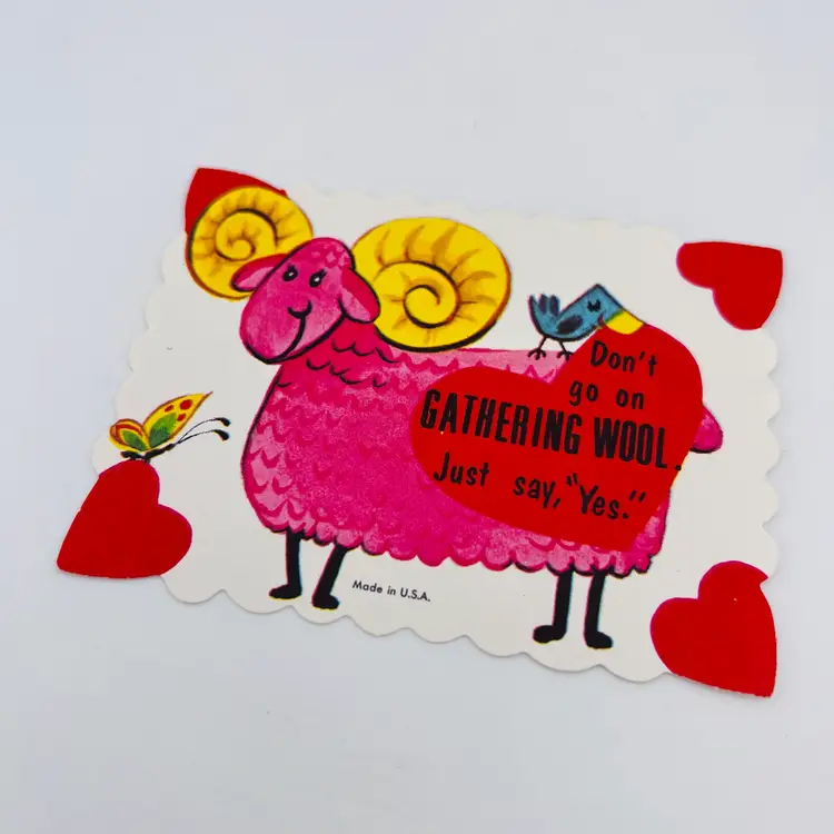 Gathering Wool Vintage Valentine