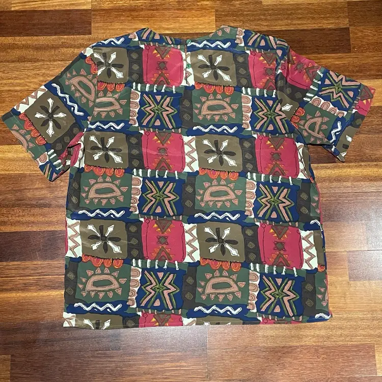 Vintage 80s/90s Geometric Top by Che Studio 
