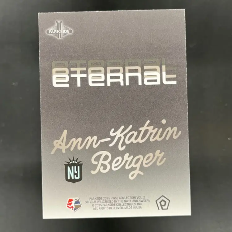 Ann Katrin Berger 2025 NWSL Parkside Vol 2 Eternal Gotham Soccer Card