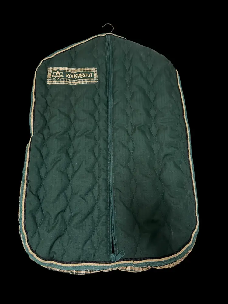 Kensington Roustabout Equestrian Quilted/Padded Garment Bag with Wooden Hanger