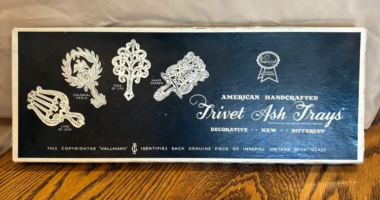 Milk glass Ash Trays