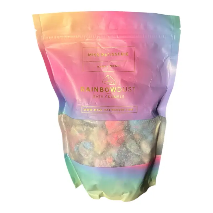 MISS PATISSERIE Rainbow Dust BATH CRUMBLE LARGE 14 OZ Bag NEW