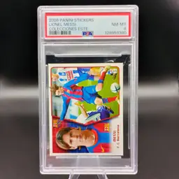 Lionel Messi 2005 Panini Stickers Colecciones Este PSA 8