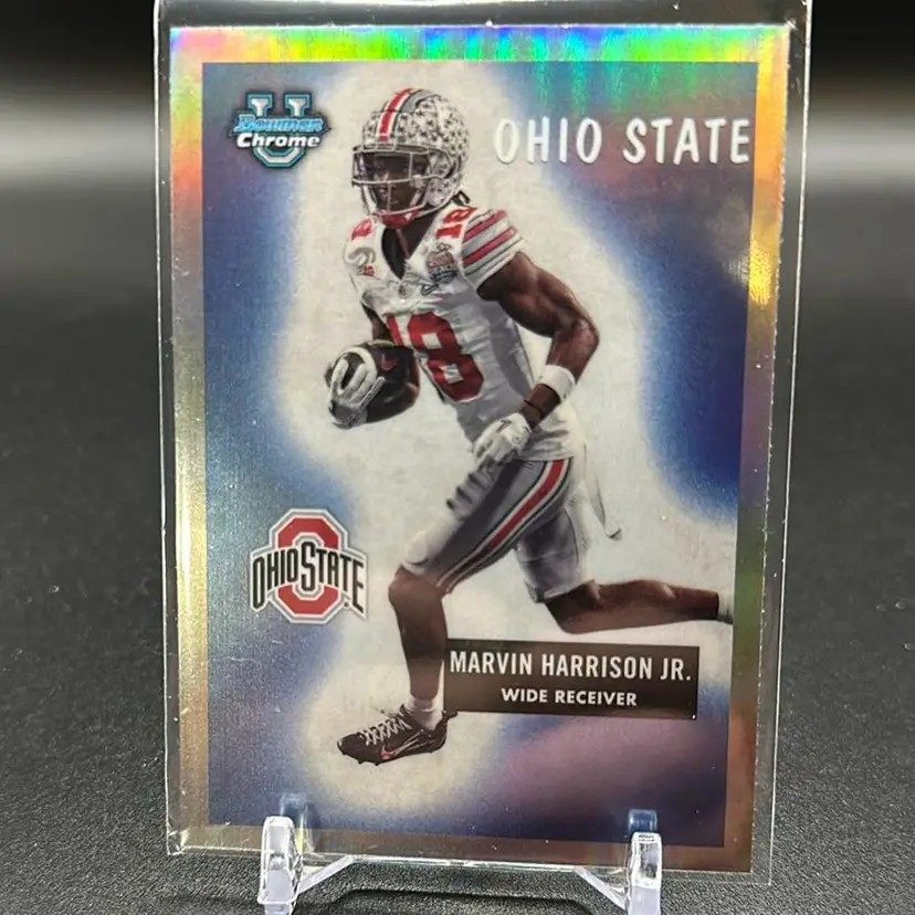 Marvin Harrison Jr. 2023 Bowman Chrome U 1955 Retro Ohio State Buckeyes