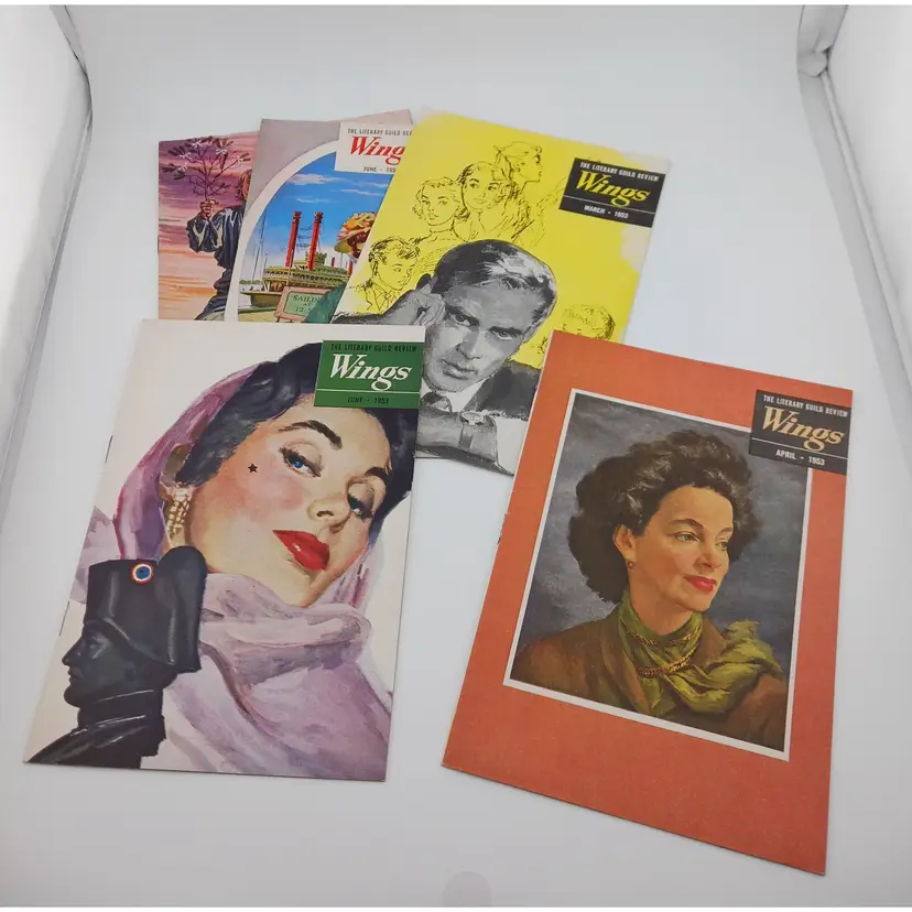 Vintage set of 5 - Wings Booklets - A Literary Guide Review