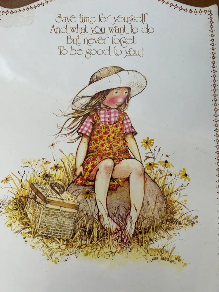 Wooden Decoupage Holly Hobbie “Plaque Be Good To You”