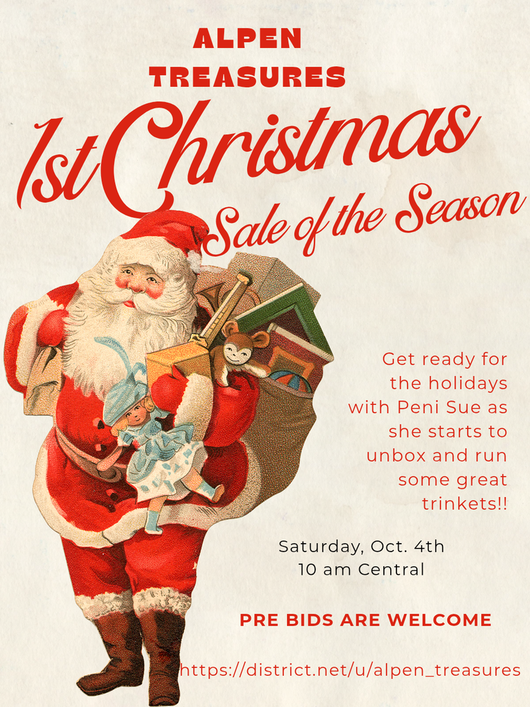 Alpen Treasures 1st Christmas Sale